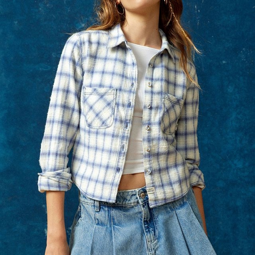 BDG Dakota Crop Flannel